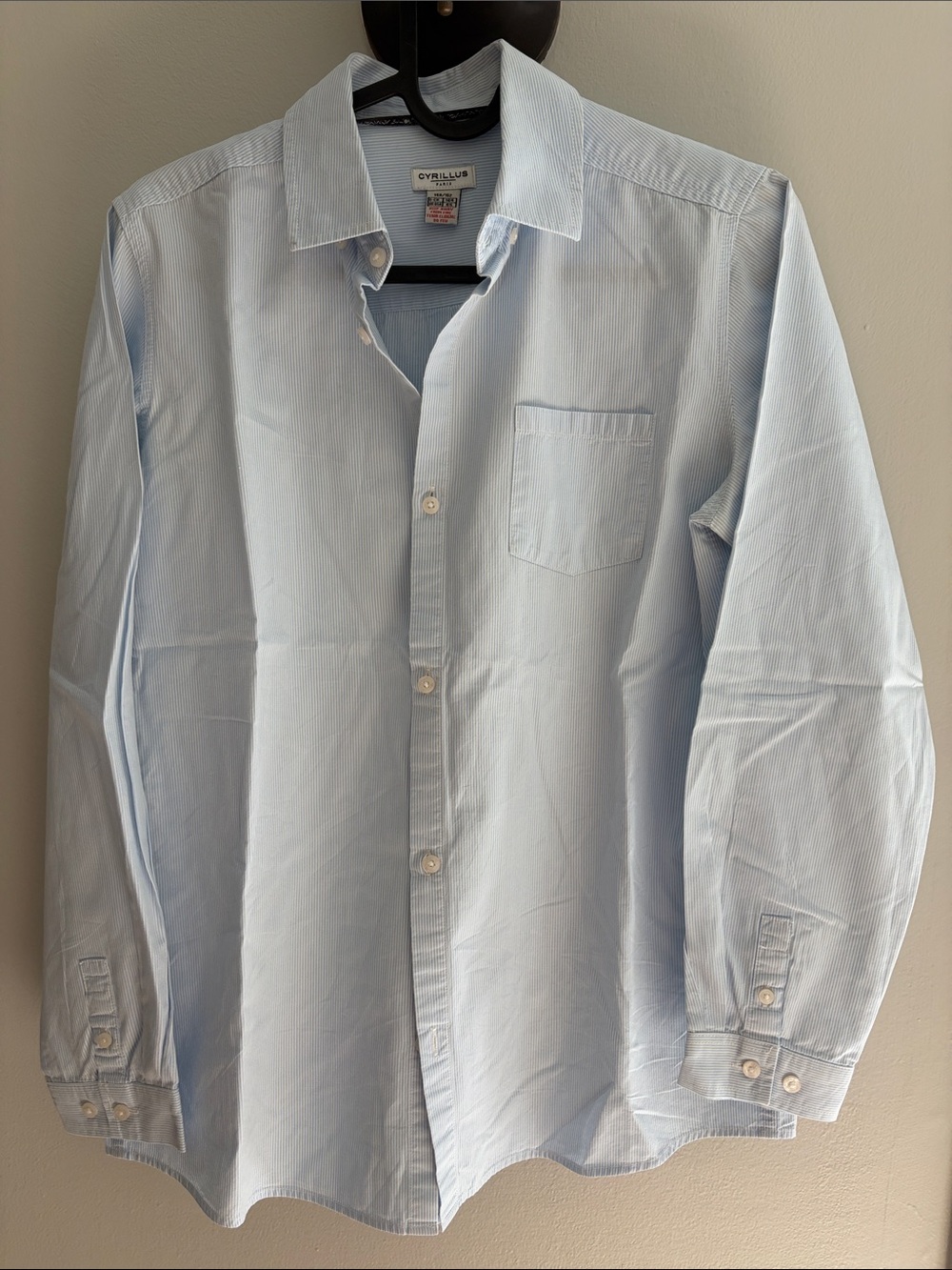Cyrillus Light Blue Long-Sleeve Dress Shirt